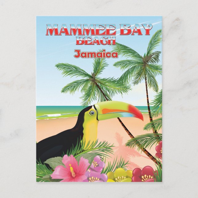 Carte Postale Affiche de voyage de Mammee Bay Beach Jamaïque (Devant)