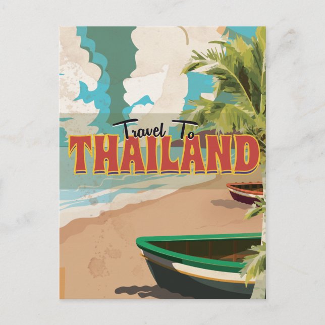 Carte Postale Affiche de voyage de mariage en Thaïlande (Devant)