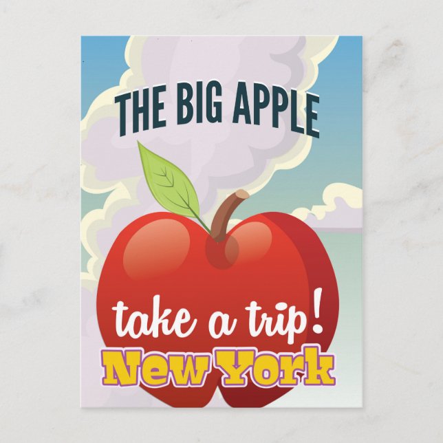 Carte Postale Affiche de voyage de New York Big Apple (Devant)