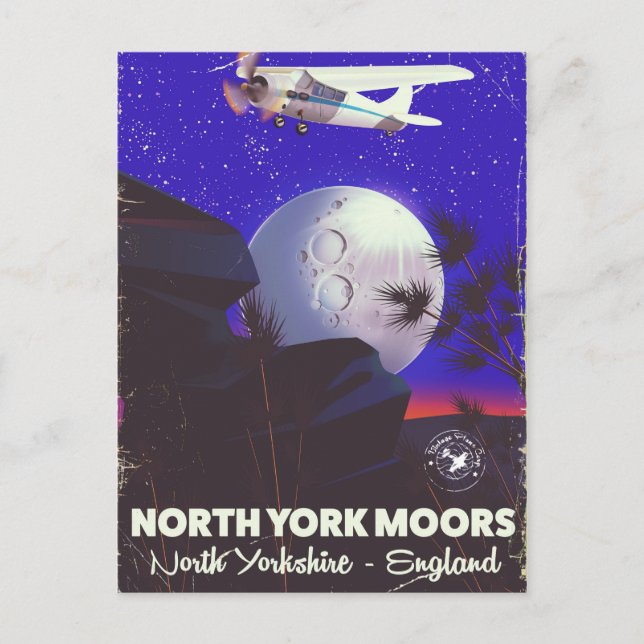 Carte Postale Affiche de voyage de North York Moors Angleterre (Devant)