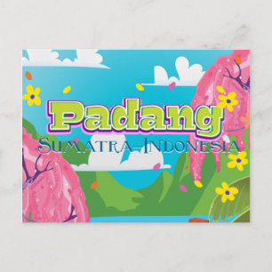 Carte Postale Affiche de voyage de Padang indonesia