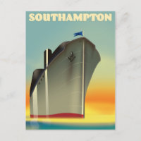 Affiche de voyage de paquebot de Southampton