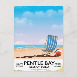 Carte Postale Affiche de voyage de Pentle Bay Isles of Scilly