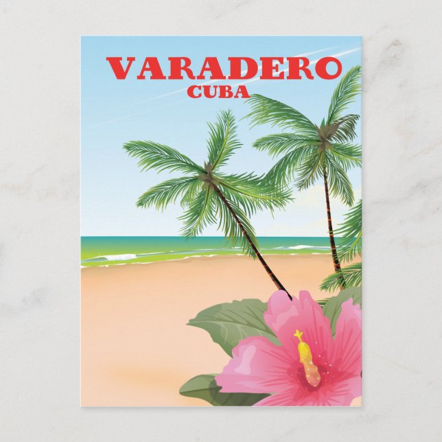 Carte Postale Affiche de voyage de plage cubaine Varadero (Devant)