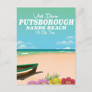 Carte Postale Affiche de voyage de Putsborough Sands Beach Devon