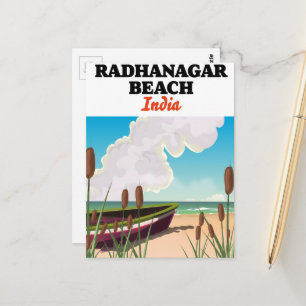 Carte Postale Affiche de voyage de Radhanagar Beach Inde