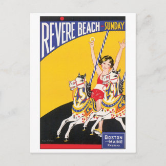 Carte Postale Affiche de voyage de Revere Beach