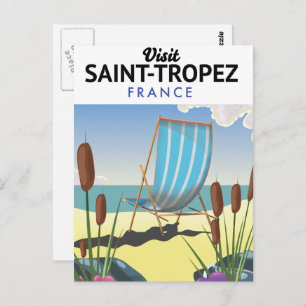 Carte Postale Affiche de voyage de Saint-Tropez France
