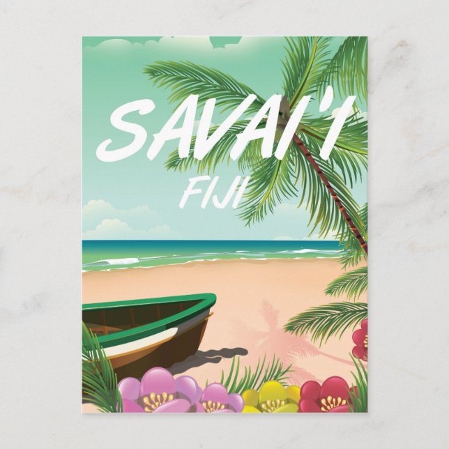 Carte Postale Affiche de voyage de Savai'i Fiji Samoa (Devant)