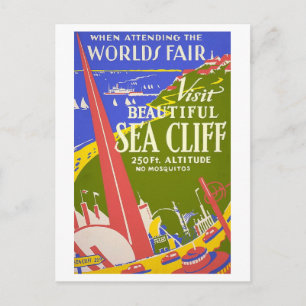Carte Postale Affiche de voyage de Sea Cliff, Long Island, éditi