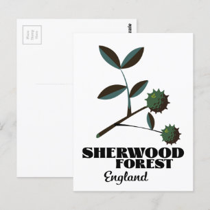 Carte Postale Affiche de voyage de Sherwood Forest Angleterre