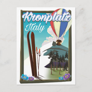 Carte Postale Affiche de voyage de ski Kronplatz Italie