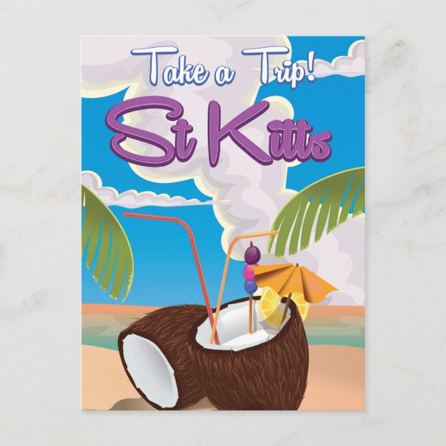 Carte Postale Affiche de voyage de St Kitts Vacances (Devant)