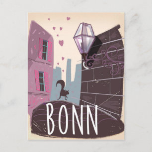 Carte Postale Affiche de voyage de style vintage Bonn Allemagne