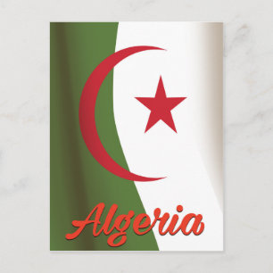 Carte Postale Affiche de voyage de style vintage du drapeau nati