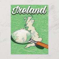 Affiche de voyage de style Vintage en Irlande