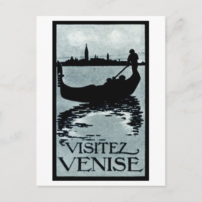 Carte Postale Affiche de voyage de Venise 1920 (Devant)