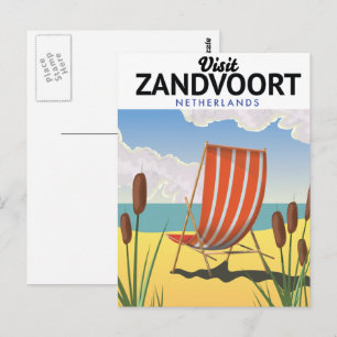 Carte Postale Affiche de voyage de Zandvoort Pays-Bas