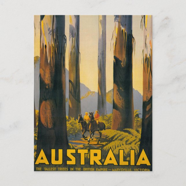 Carte Postale Affiche de voyage Destination Australie (Devant)