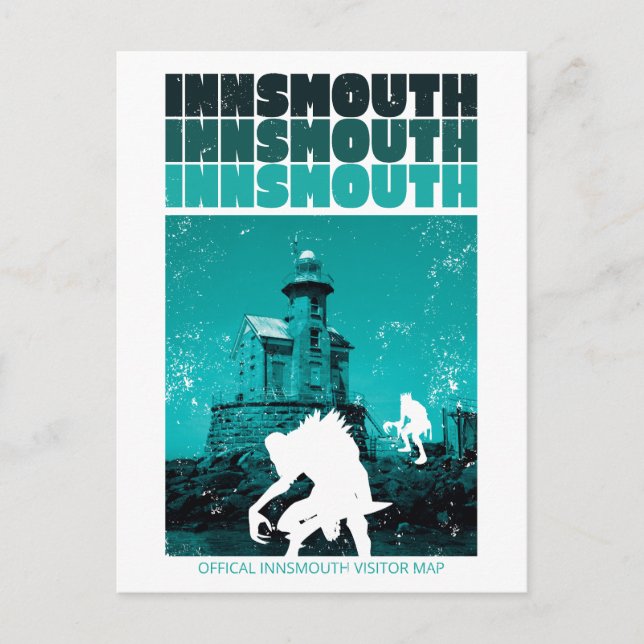 Carte Postale Affiche de voyage d'Innsmouth (Devant)