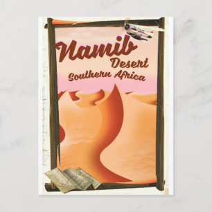 Carte Postale Affiche de voyage du désert du Namib, Afrique aust