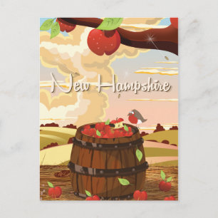 Carte Postale Affiche de voyage du New Hampshire