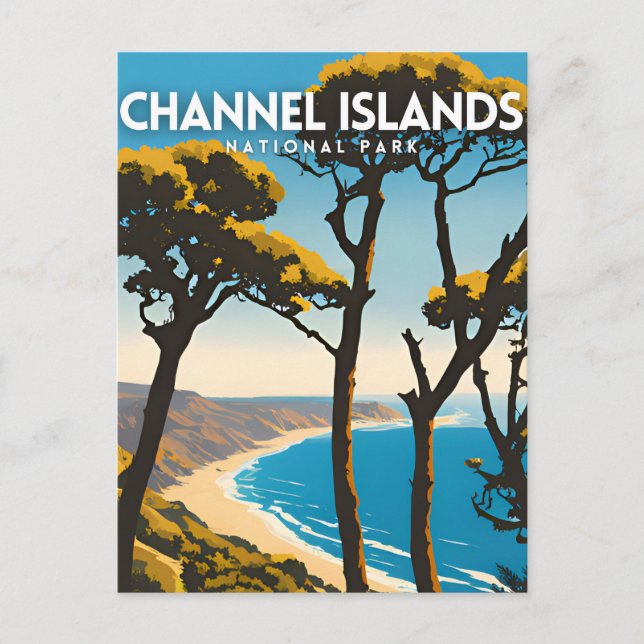 Carte Postale Affiche de voyage du parc national des Îles-de-la- (Devant)