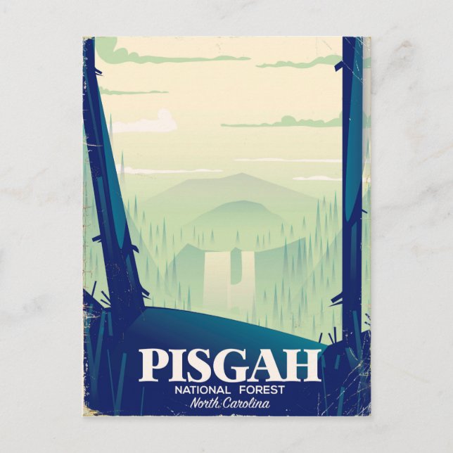 Carte Postale Affiche de voyage du parc national Pisgah Caroline (Devant)
