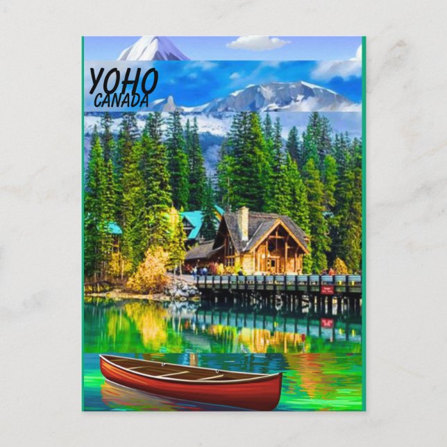 Carte Postale Affiche de voyage du parc national Yoho, Yoho Cana (Devant)