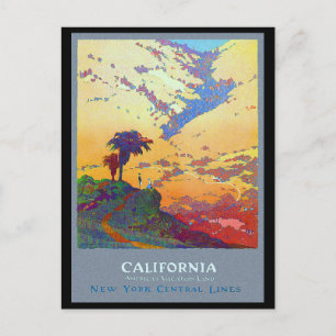 Carte Postale Affiche de voyage en Californie
