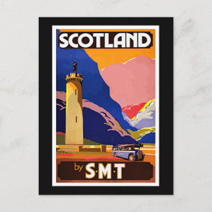 Carte Postale Affiche de voyage en Écosse par SMT,