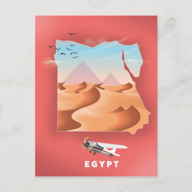 Carte Postale Affiche de voyage en Egypte (Devant)