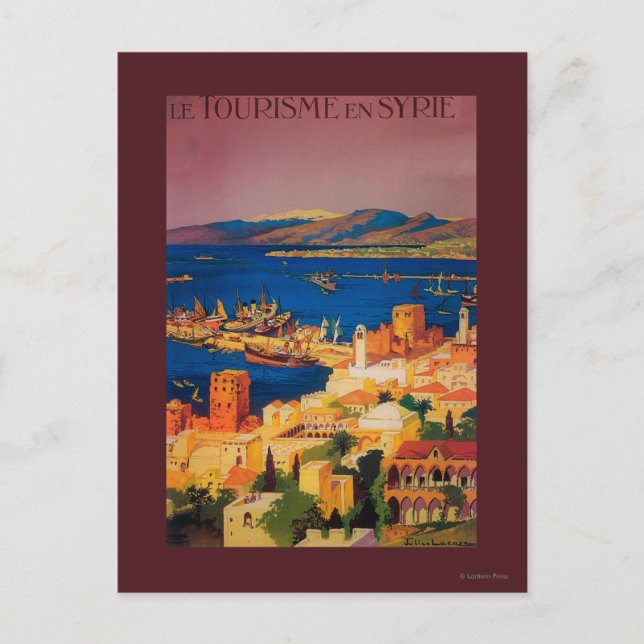 Carte Postale Affiche de voyage en France, tournée en Syrie (Devant)