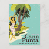 Affiche de voyage en République dominicaine Punta