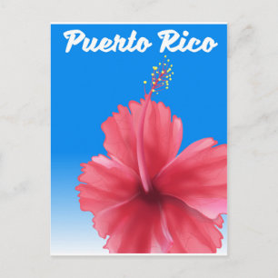 Carte Postale Affiche de voyage Fleur de maga Porto Rico