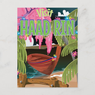 Carte Postale Affiche de voyage Haad Rin Thaïlande