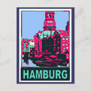 Carte Postale Affiche de voyage Hambourg