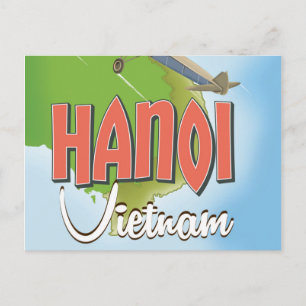 Carte Postale Affiche de voyage Hanoï Vietnam