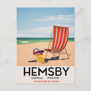 Carte Postale Affiche de voyage Hemsby Norfolk