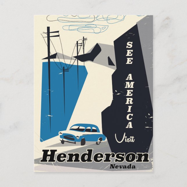 Carte Postale Affiche de voyage Henderson Nevada USA (Devant)
