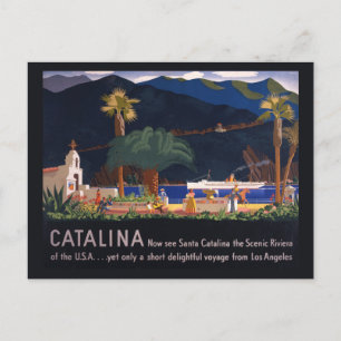 Carte Postale Affiche de voyage - Île Santa Catalina, Californie