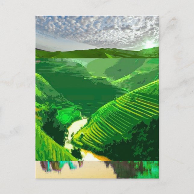 Carte Postale Affiche de voyage - Impression d'art mural Vietnam (Devant)