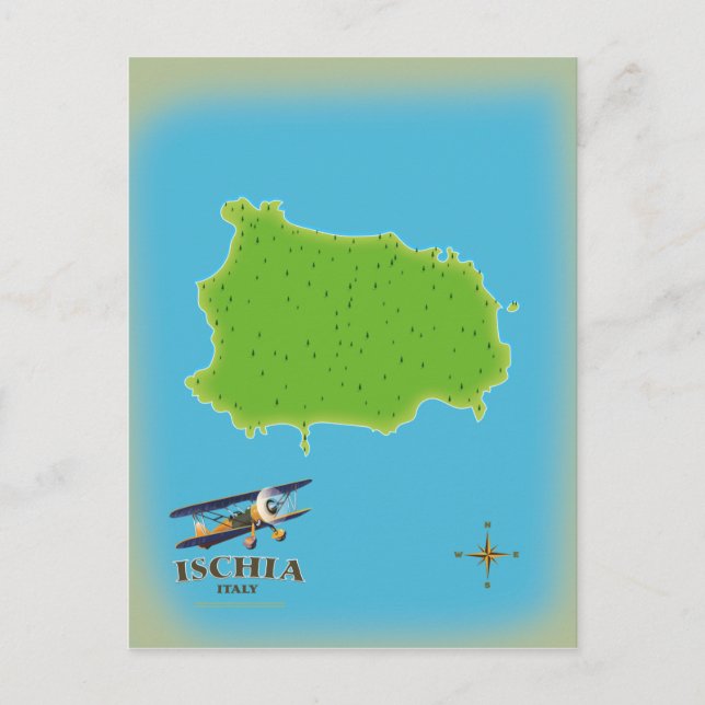 Carte Postale Affiche de voyage Ischia Italie (Devant)