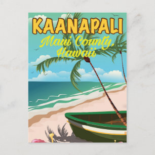 Carte Postale Affiche de voyage Kaanapali Maui County Hawaii