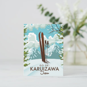 Carte Postale Affiche de voyage Karuizawa Japon ski