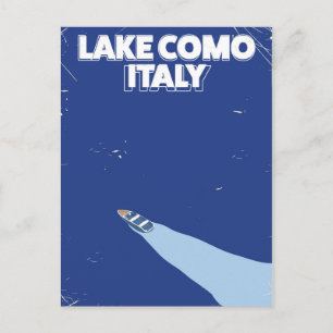 Carte Postale affiche de voyage lac de come italie