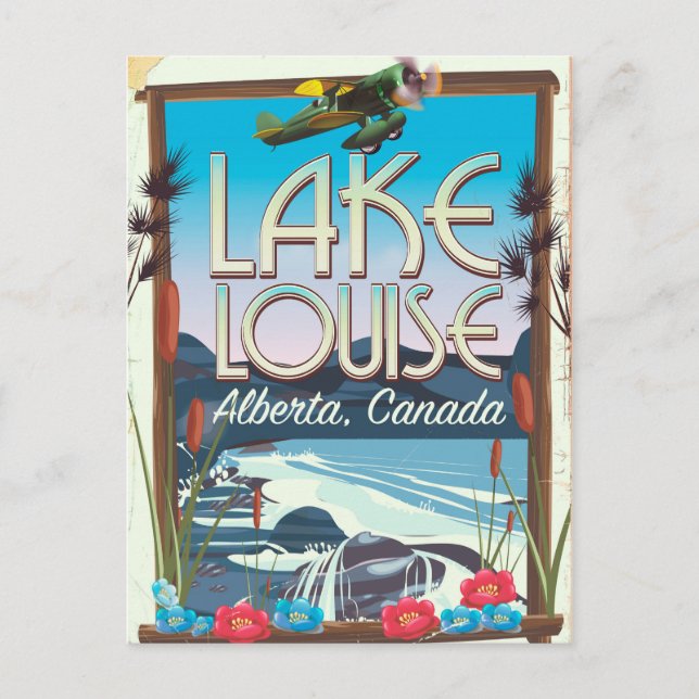 Carte Postale Affiche de voyage Lake Louise, Alberta Canada (Devant)