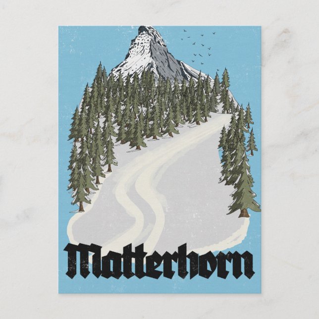Carte Postale Affiche de voyage Matterhorn Suisse (Devant)