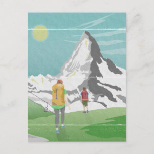 Carte Postale affiche de voyage Matterhorn Suisse