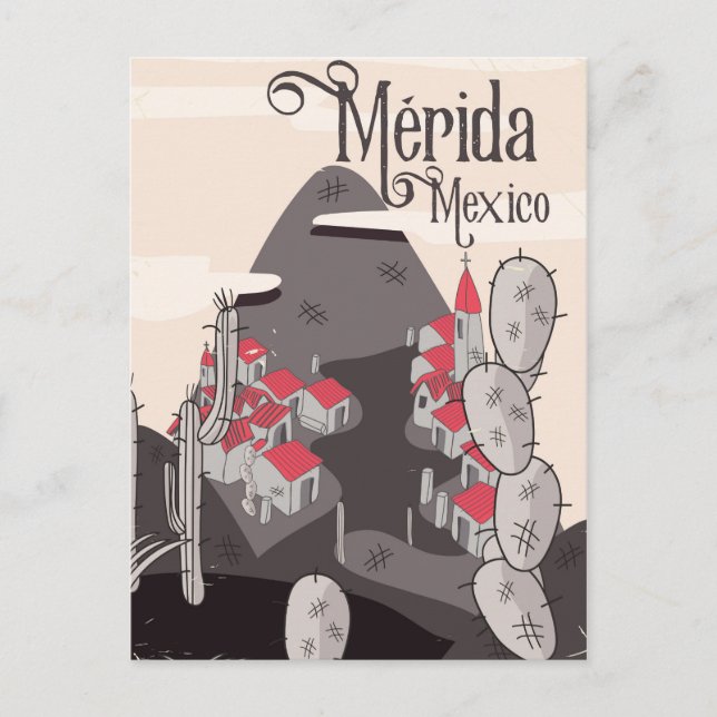 Carte Postale Affiche de voyage Mérida Mexico (Devant)